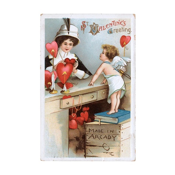 Flying Elephant brand. Victorian Valentine book. 30 unique vintage postcards. - Picture 5 of 16